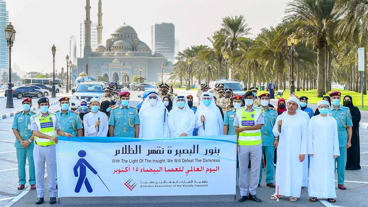 Image for the title: Sharjah Police participates in "International White Cane Day" 