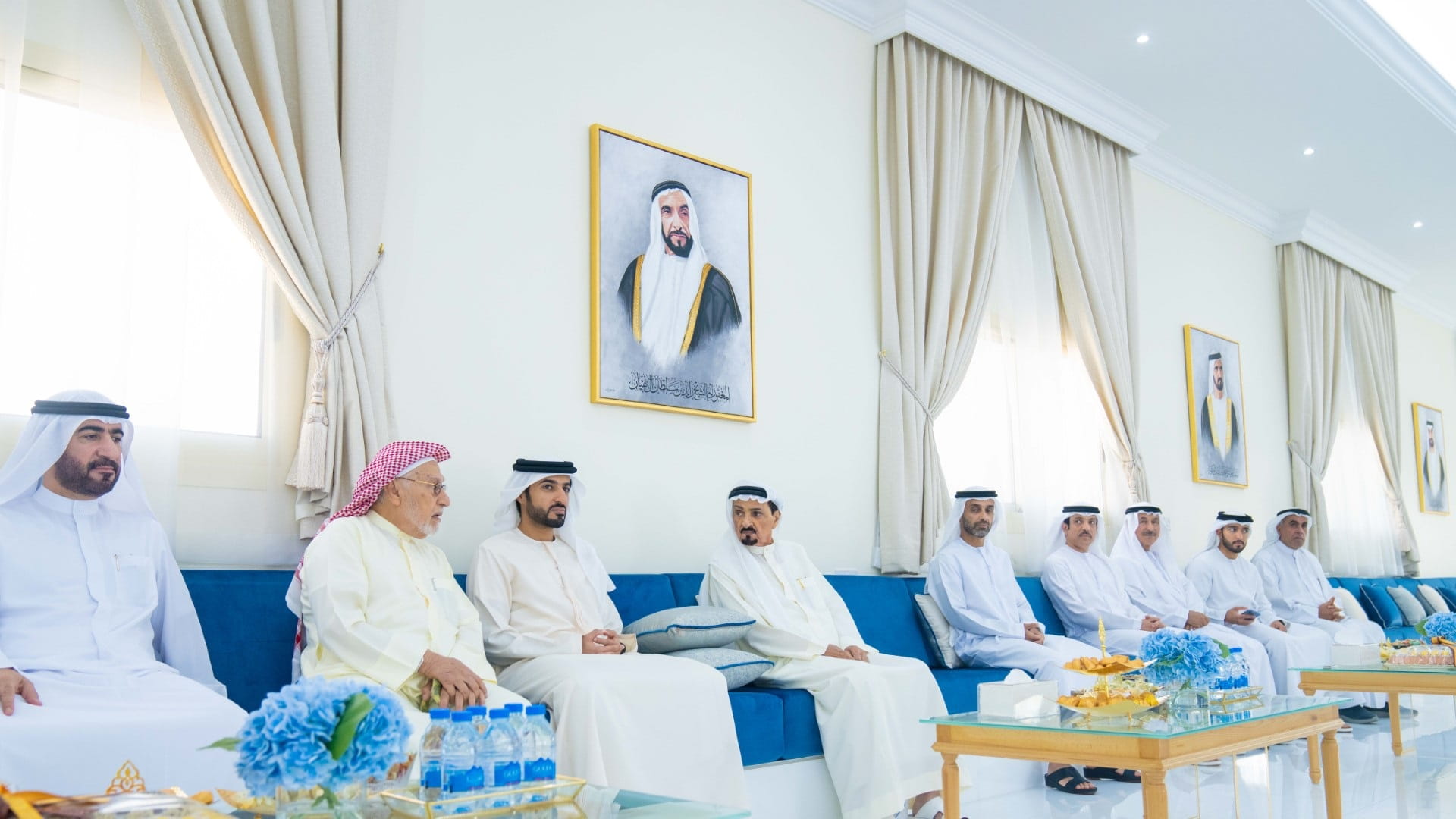 Image for the title: Ajman Ruler visits Ameen Al Shurafa Hall 