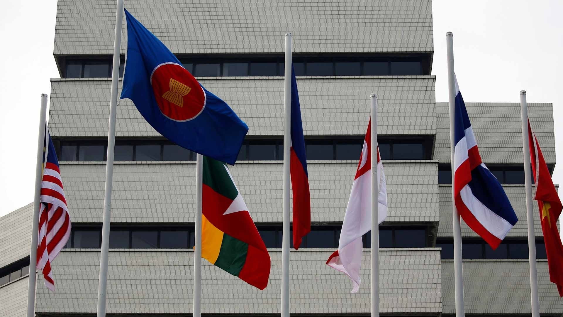 Image for the title: ASEAN excludes Myanmar junta leader from summit in rare move 