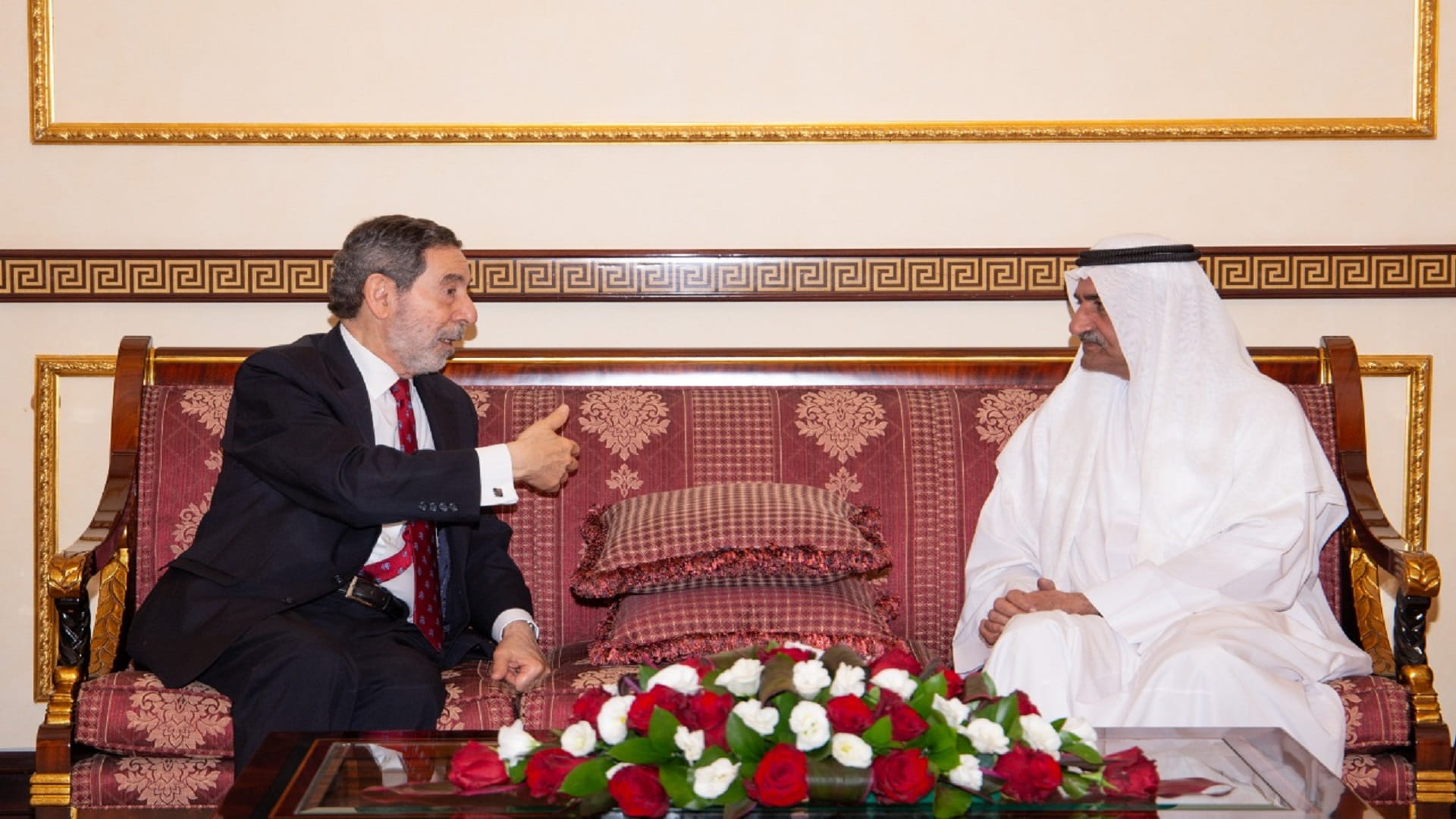 Image for the title: Fujairah Ruler receives Arab-Brazilian Chamber of Commerce pres. 