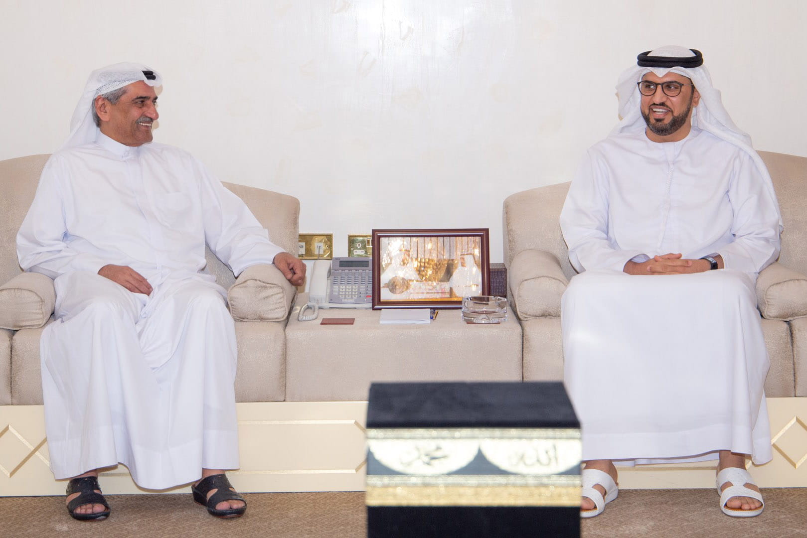 Image for the title: Fujairah Ruler receives UAE Ambassador to Russia 