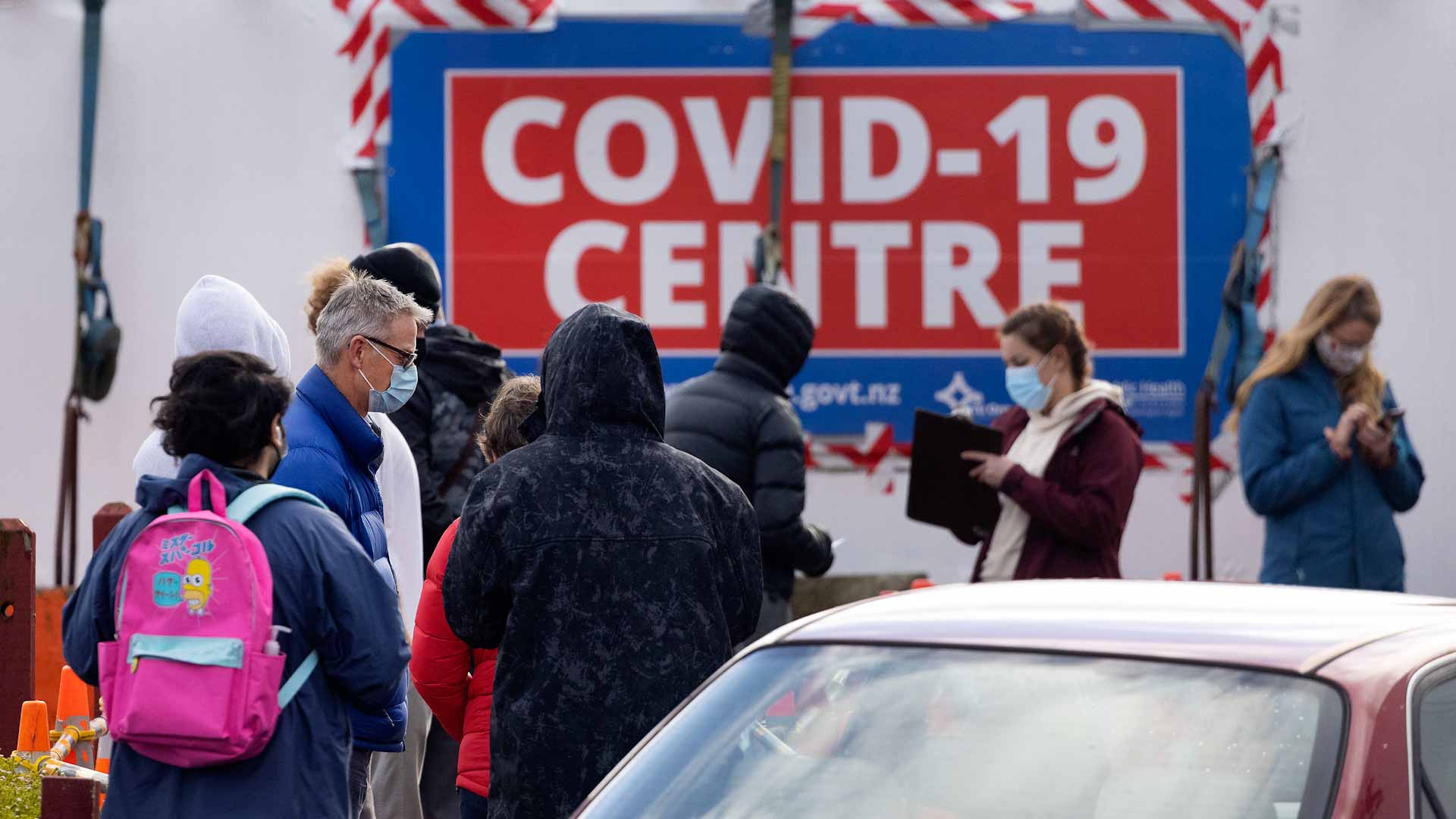 Image for the title: New Zealand's COVID-19 cases hit record for second time this week 