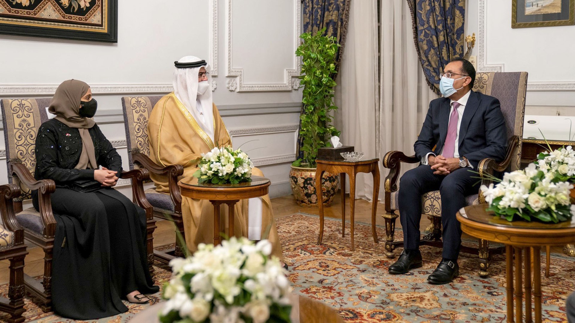 Image for the title: Egyptian Prime Minister receives UAE Minister of Cabinet Affairs 