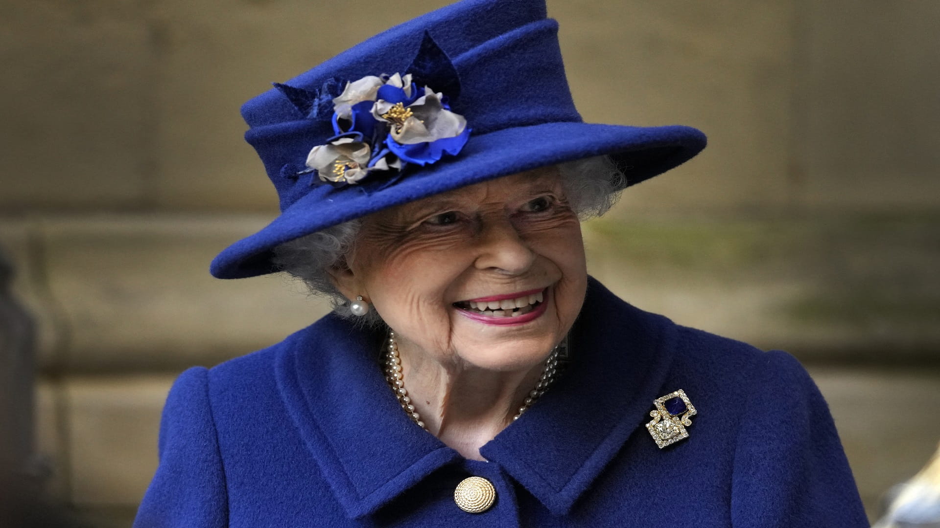 Image for the title: Queen Elizabeth back home after first night in hospital in years 