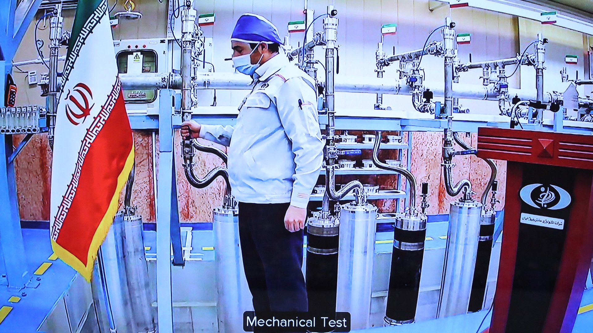 Image for the title: Iran feeds highly enriched uranium into more machines at Natanz 