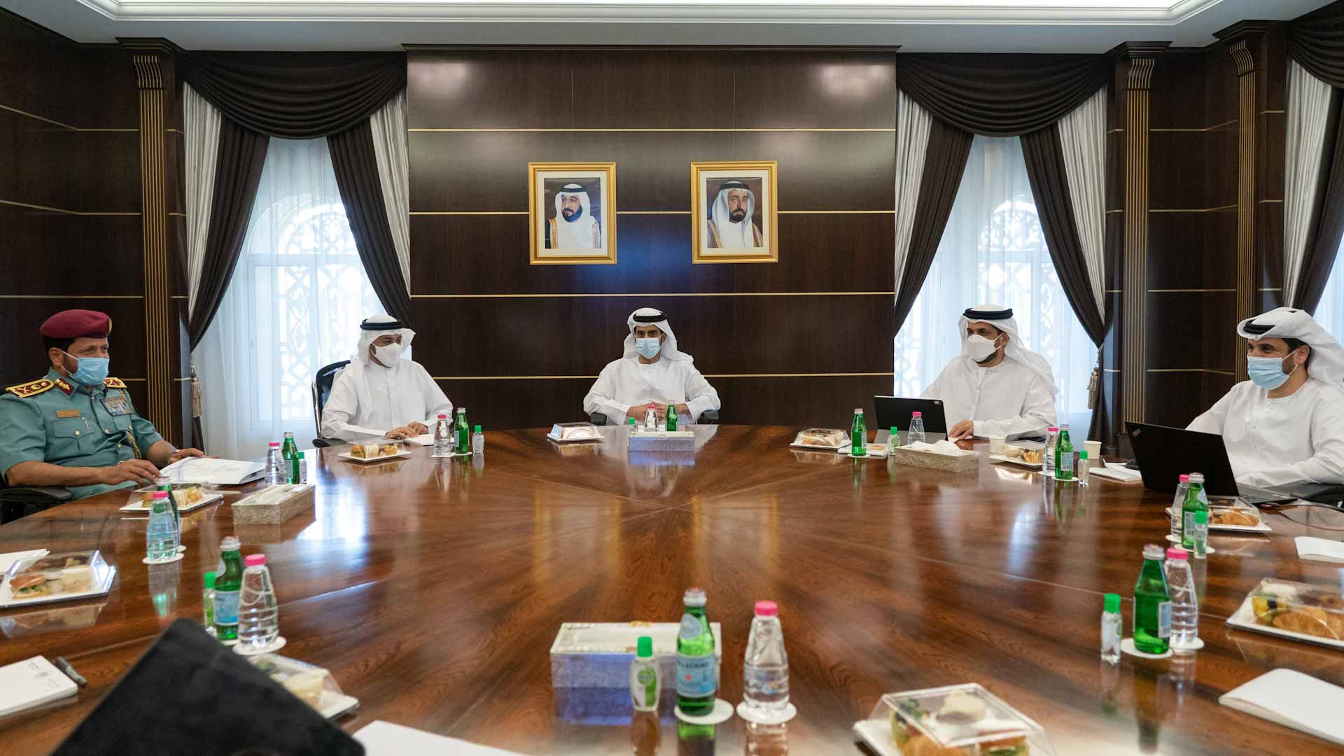 Image for the title: Salem Al Qasimi meets Federal Demographic Council delegation 