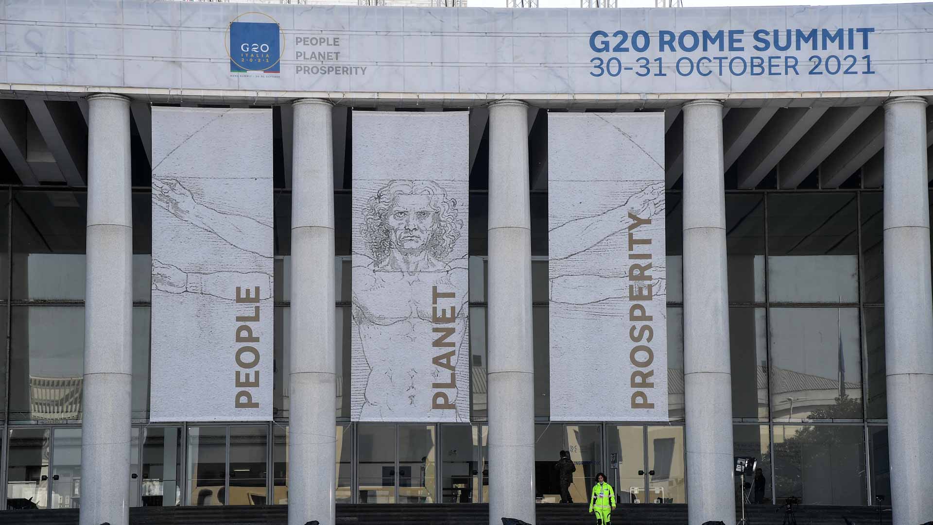 Image for the title: World leaders to talk climate, economy, vaccines at G20 
