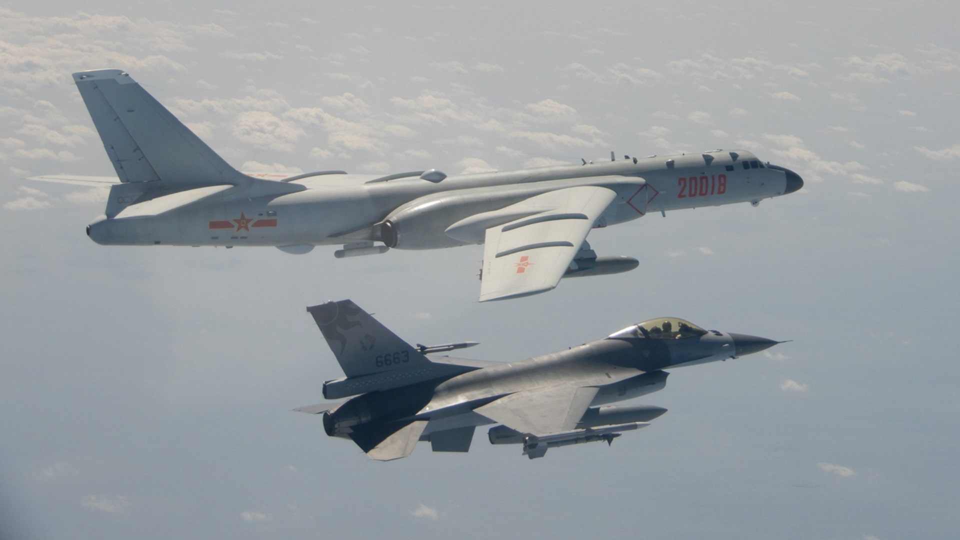 Image for the title: Taiwan says Eight Chinese planes entered its air defence zone 