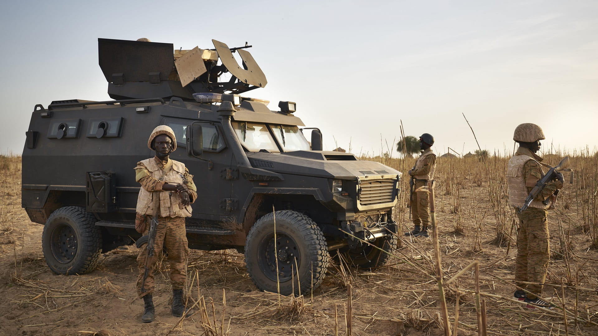 Image for the title: Five Burkina police killed in fresh attack near Mali 