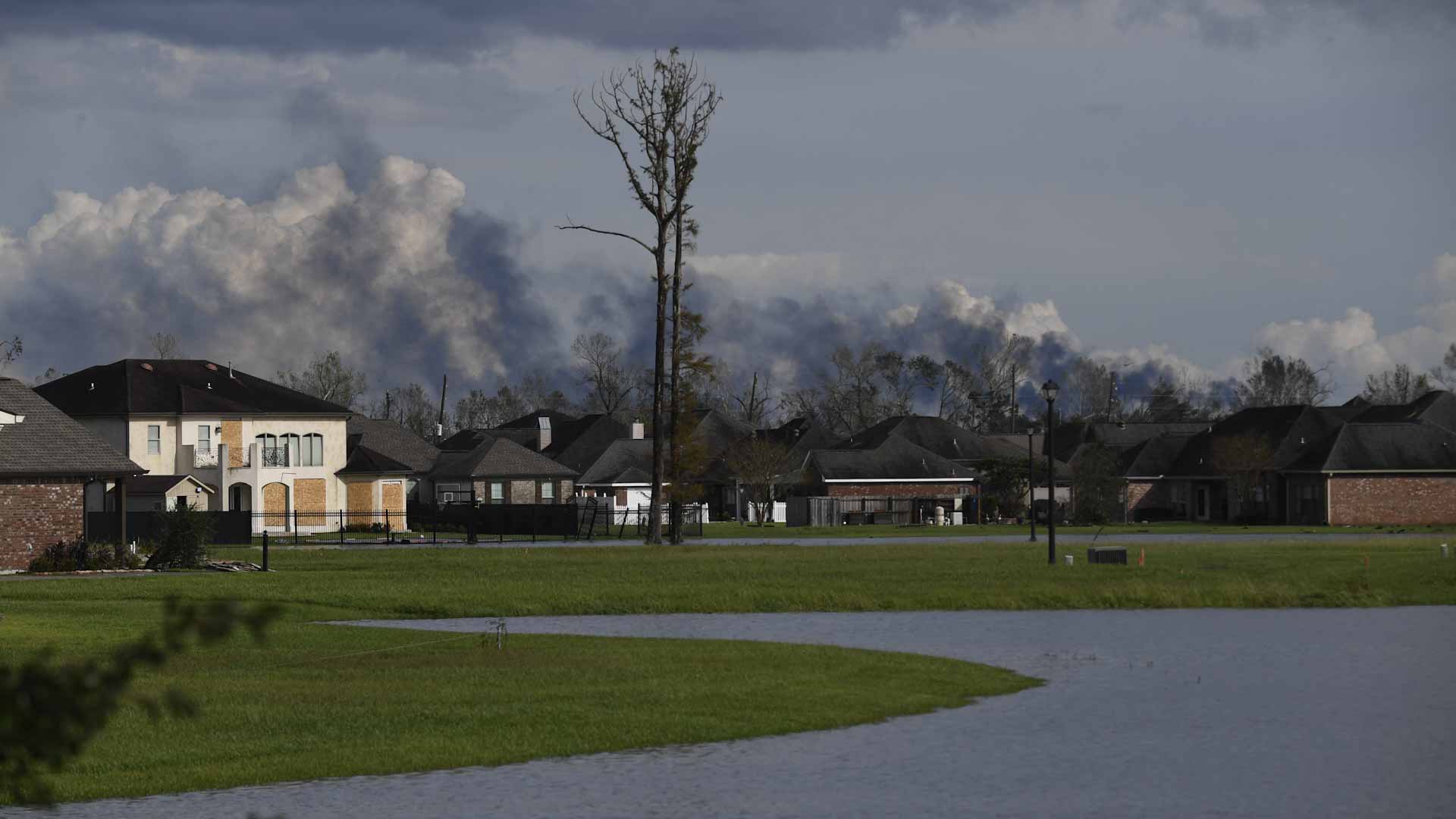 Image for the title: In Ida wake, Louisiana faces a month with no power as heat soars 