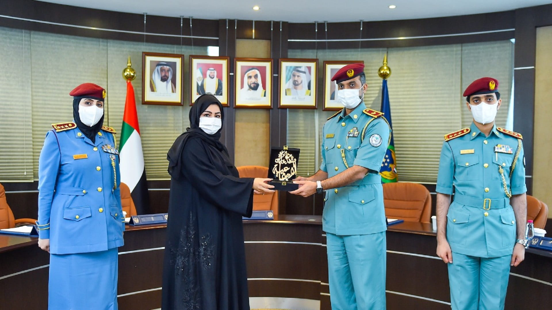 Image for the title: Sharjah Police receives a delegation from SSSD 