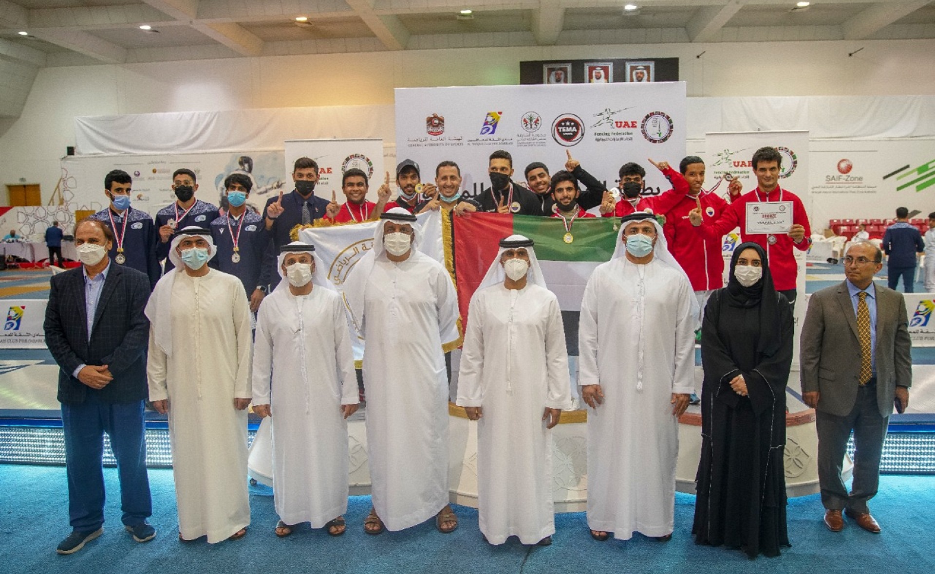 Image for the title: Sharjah Fencing Club crowned champion of AFCC  