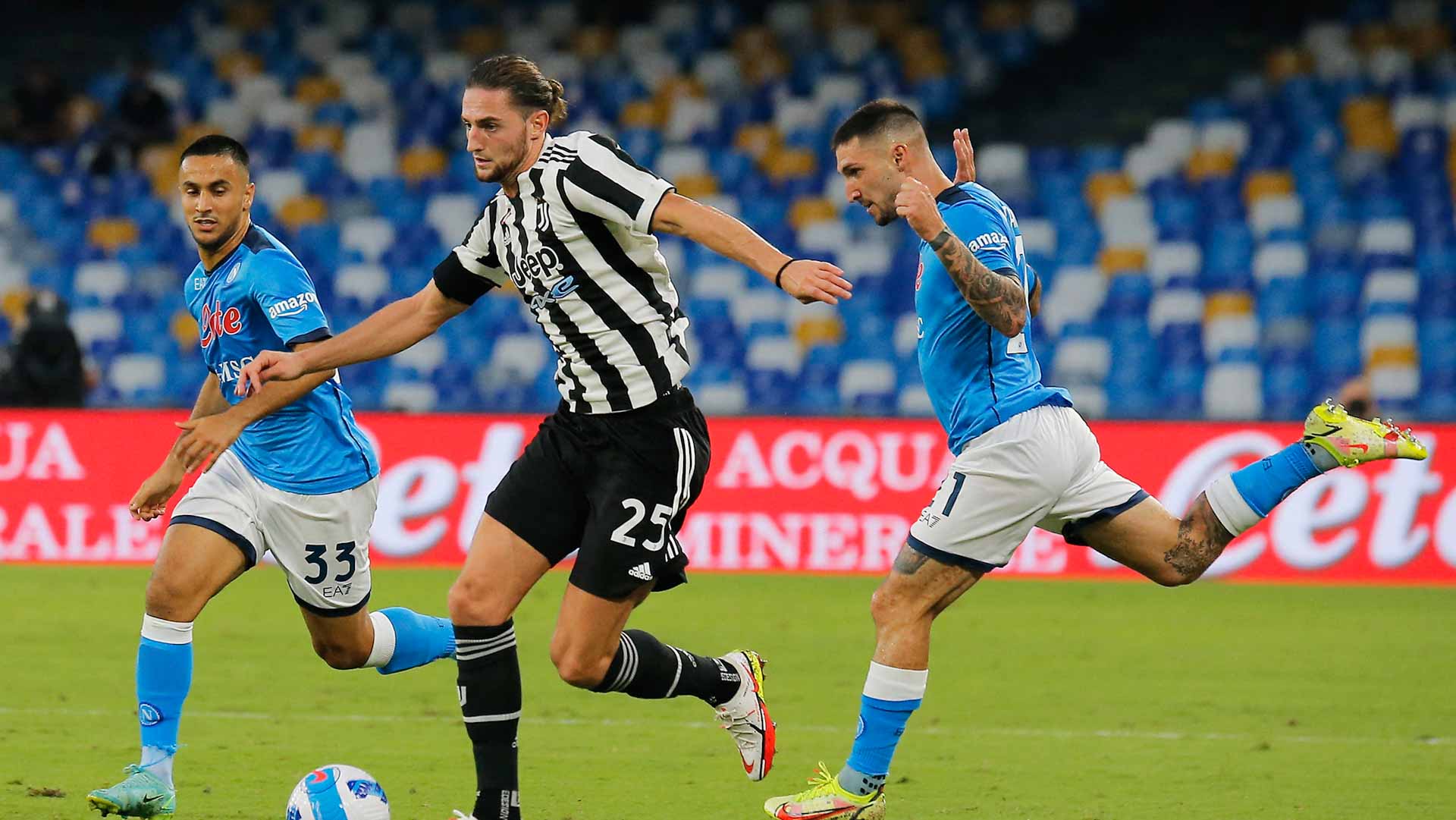 Image for the title: Juventus' dreadful start continues as Napoli claim comeback win 