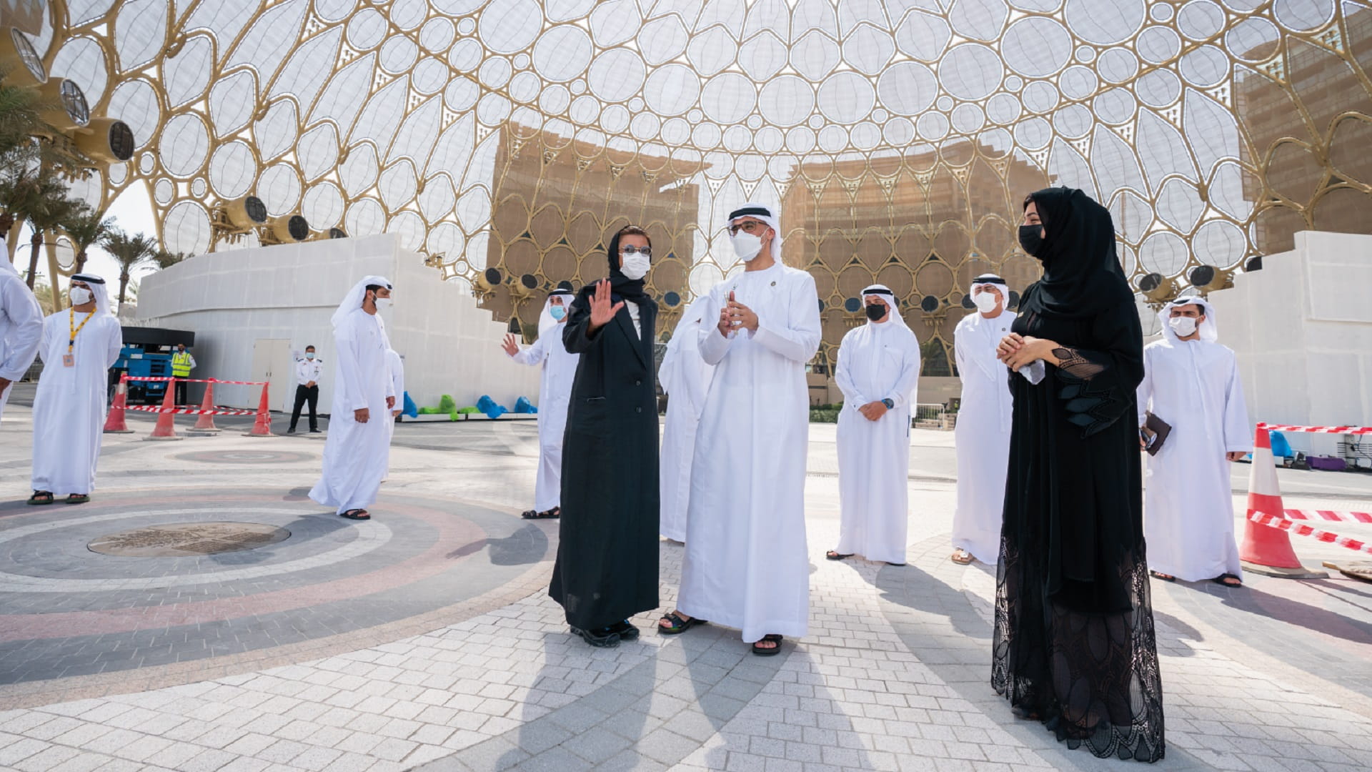 Image for the title: Khaled bin Mohamed bin Zayed visits Expo 2020 Dubai, UAE Pavilion 