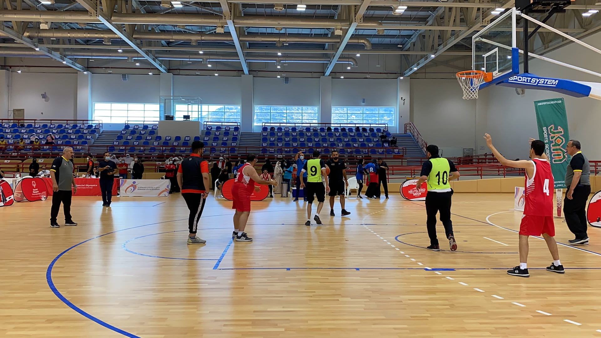 Image for the title: Forty Contestants in Special Basketball Tournament 