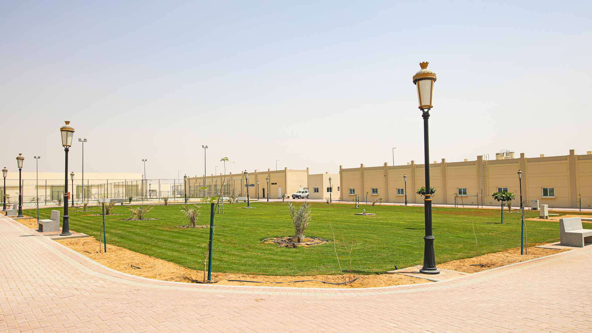 Image for the title: A new recreational labour park in Al Sajaa Industrial area 