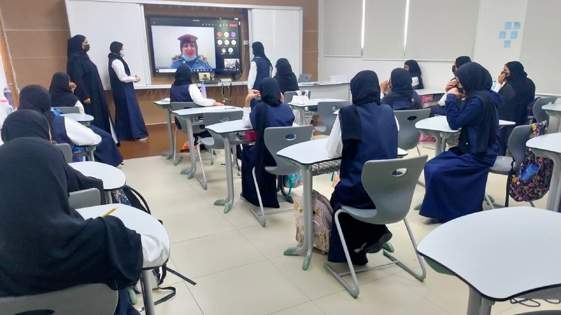 Image for the title: Sharjah Police continues its virtual awareness programme 