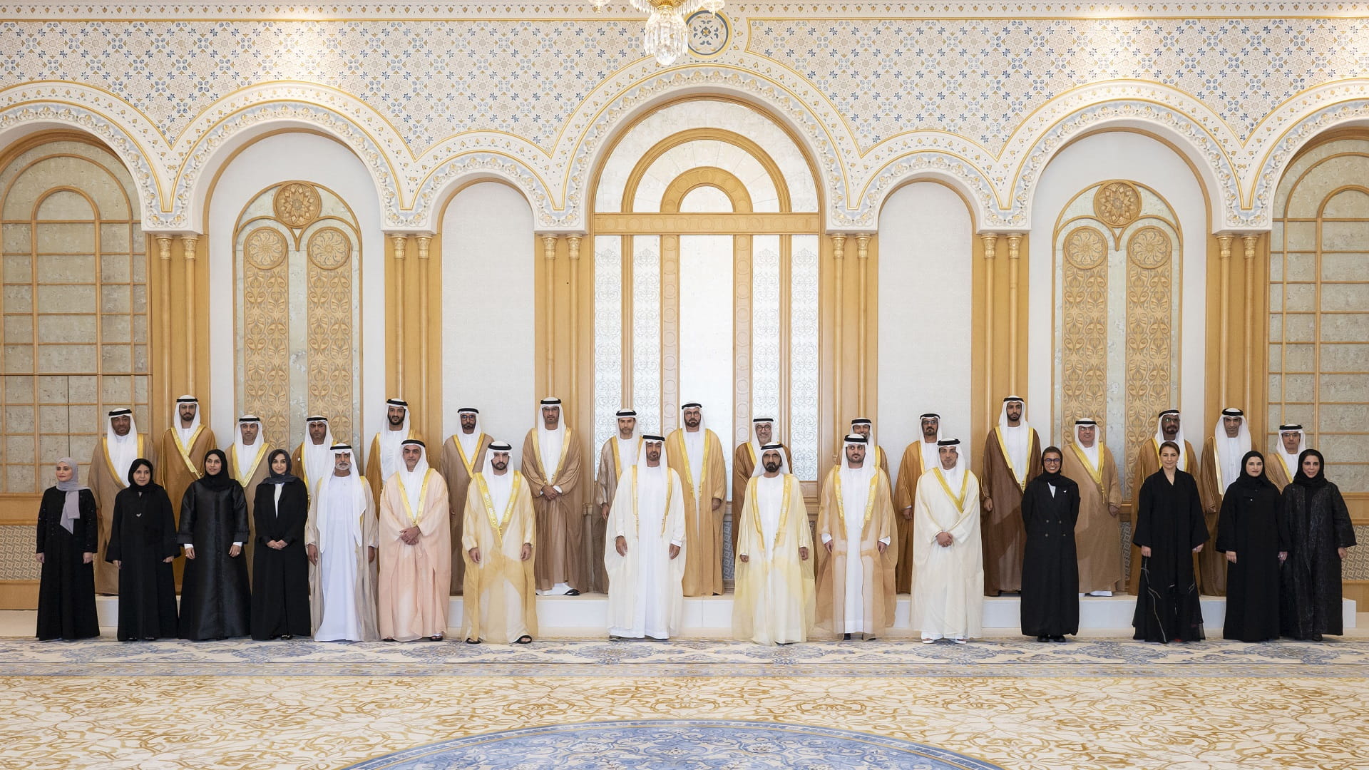 Image for the title: UAE Cabinet ministers sworn in at Qasr Al Watan 