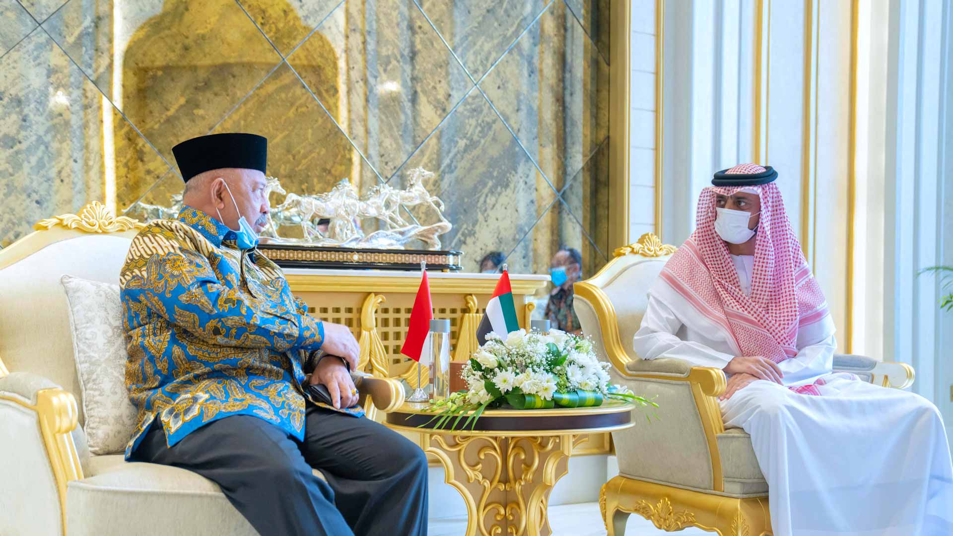 Image for the title: Ajman Crown Prince receives Ambassador of Indonesia 