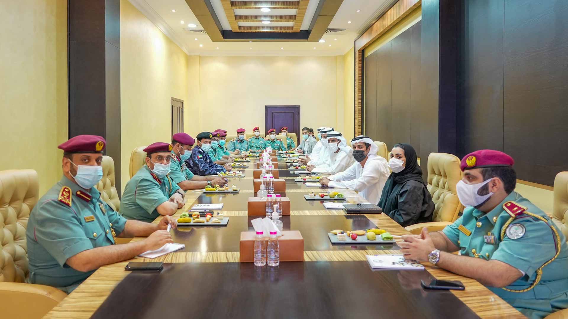 Image for the title: Al Shamsi receives a security delegation from Expo 2020 