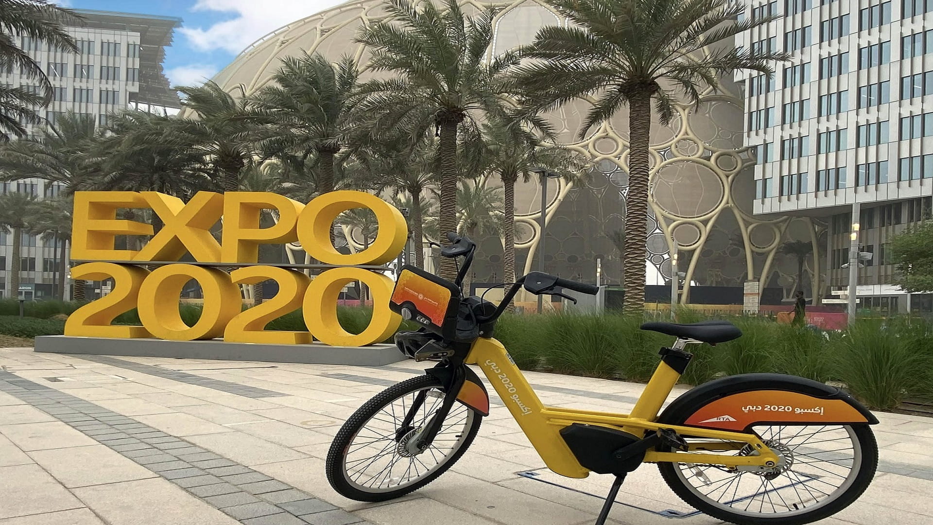 Image for the title: Bike sharing introduced as a mobility mode for Expo 2020 