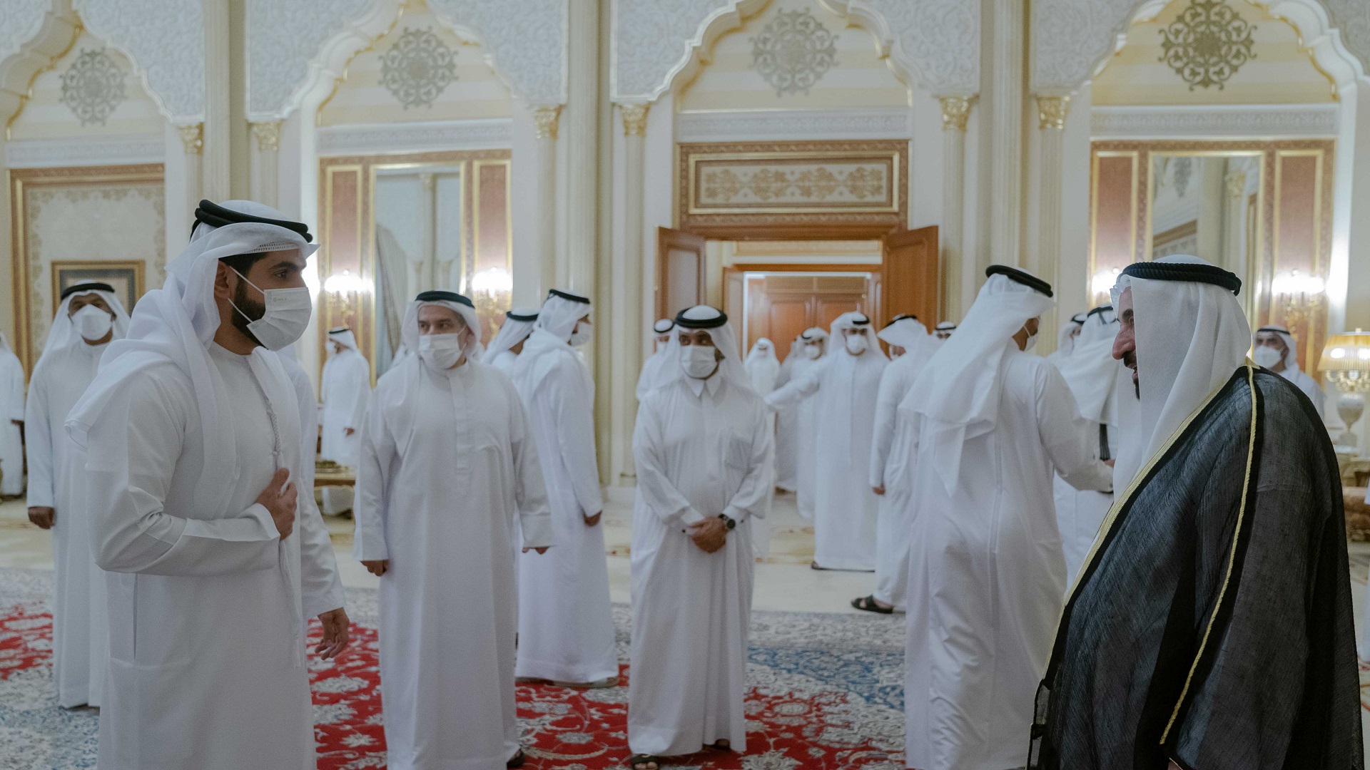 Image for the title: Sharjah Ruler receives well-wishers of holy month of Ramadan  