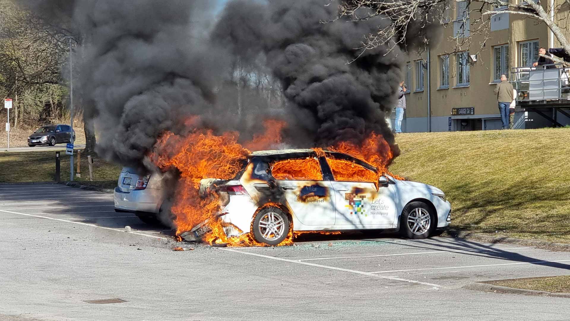 Image for the title: Three people injured in riots in Sweden 
