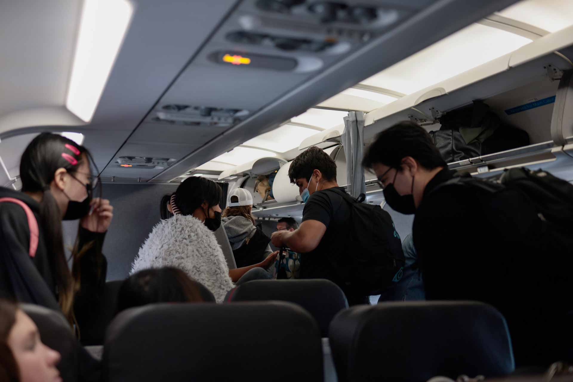 Image for the title: U.S. judge overturns mask mandate for airplanes and trains 