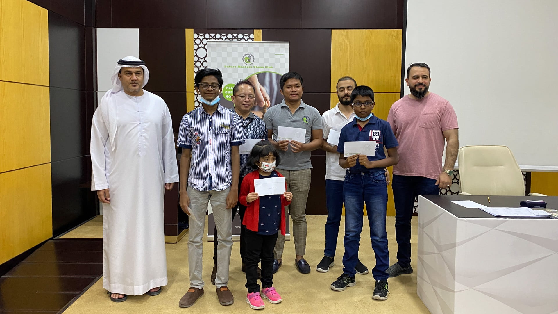 Image for the title: Winners honoured at conclusion of Al Hamriyah Chess Championship 