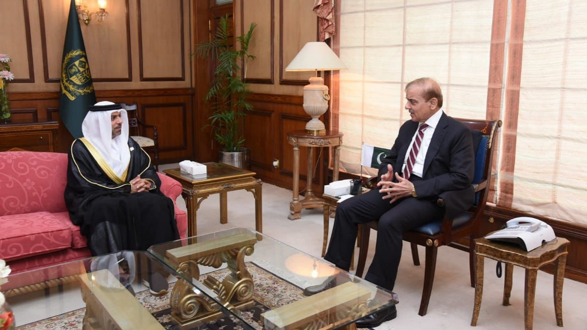 Image for the title: UAE Ambassador, new Pakistani Prime Minister discuss cooperation 