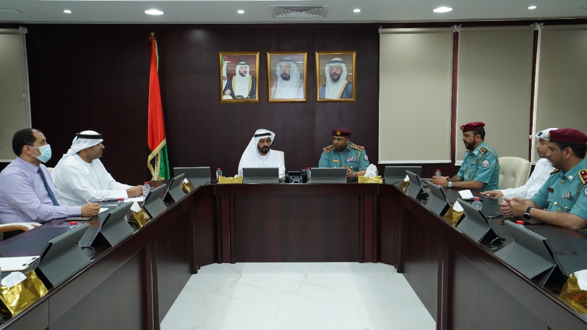 Image for the title: CRPD, Al Dhaid Municipality hold coordination meeting 