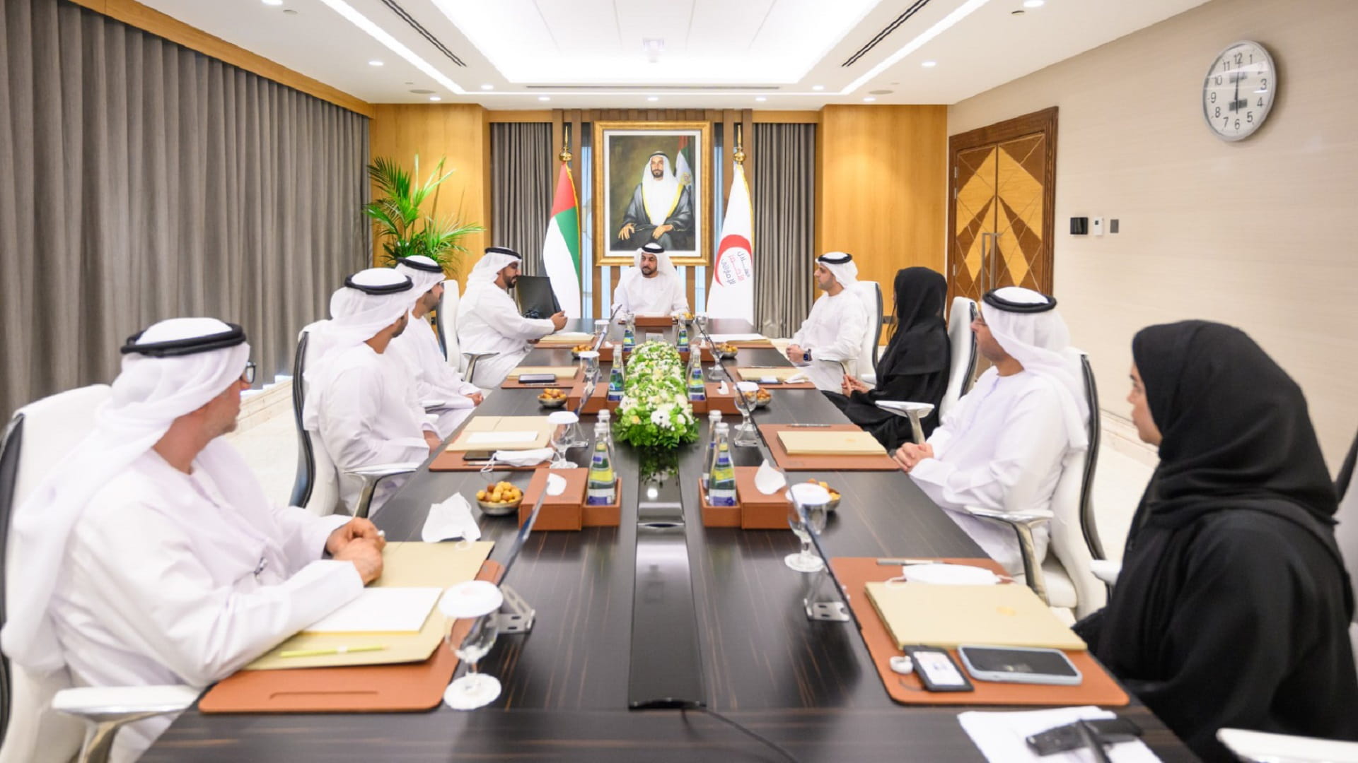 Image for the title: Hamdan bin Zayed visits ERC’s headquarters 