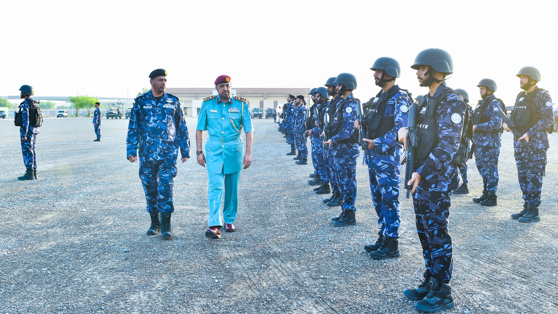 Image for the title: Bin Amer on inspection tour in Special Tasks Department 