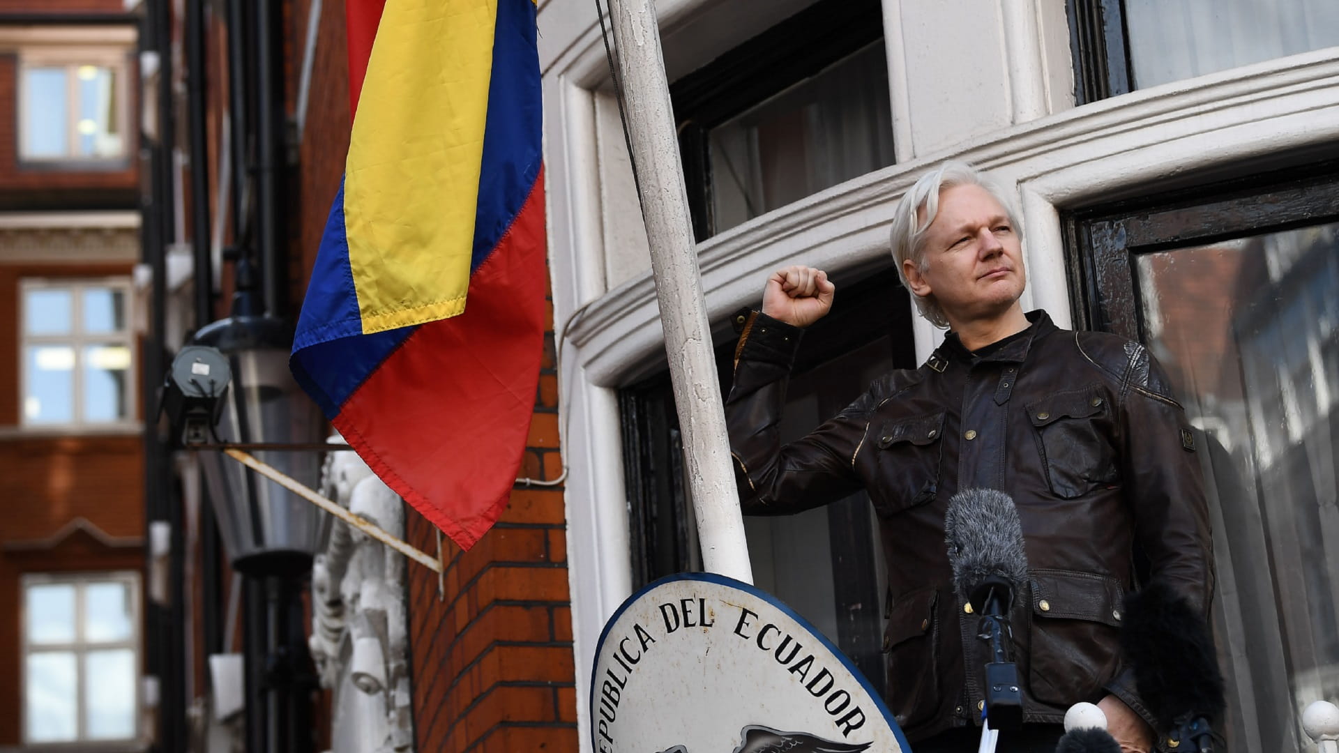 Image for the title: Assange lawyers sue CIA for spying on them 