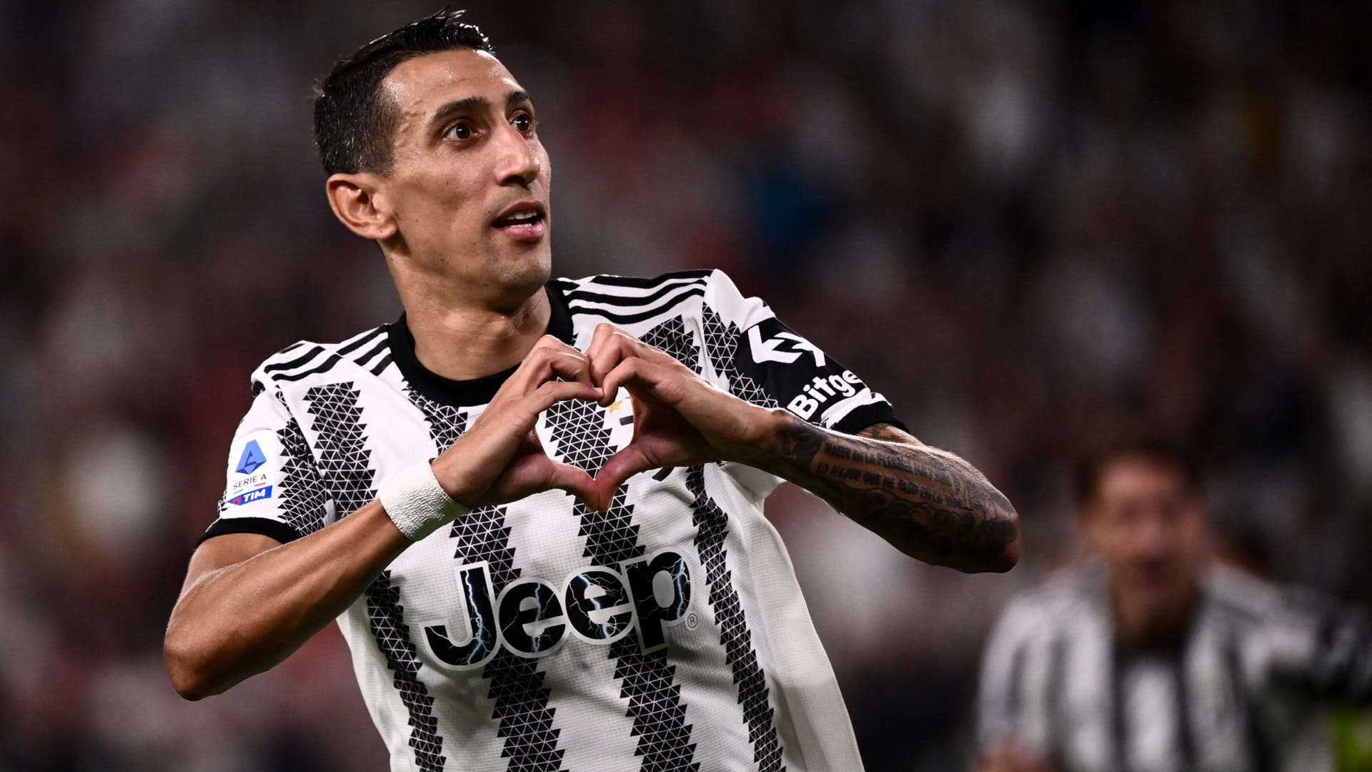 Image for the title: Juventus newcomer Di Maria sidelined by thigh injury 