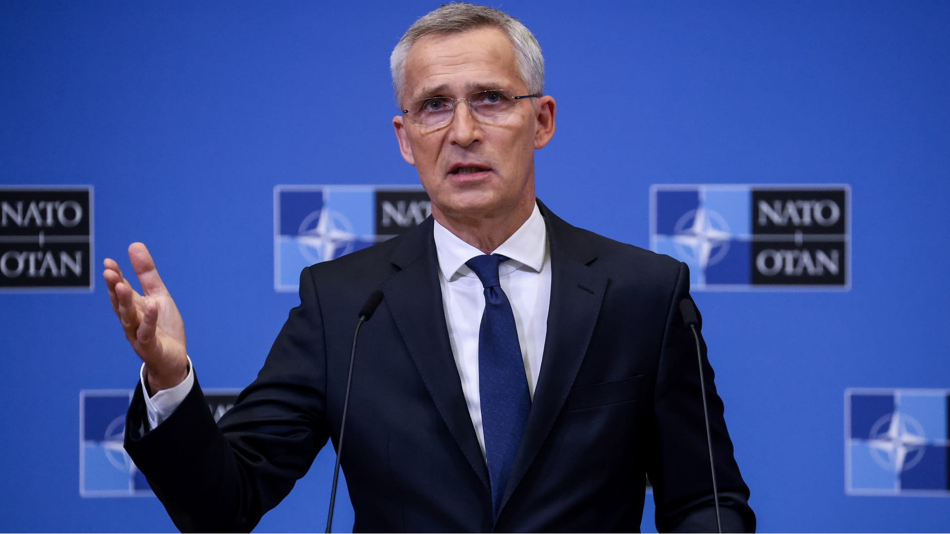 Image for the title: NATO says troops in Kosovo will intervene to keep peace 