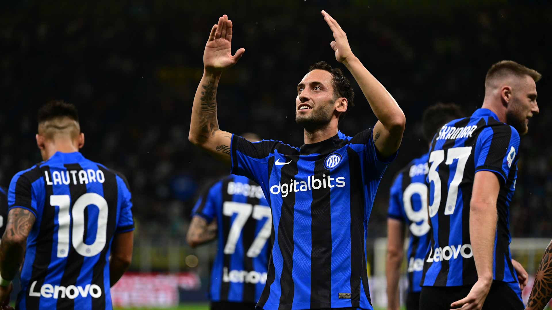 Image for the title: Inter Milan cruise to 3-0 win over Spezia 