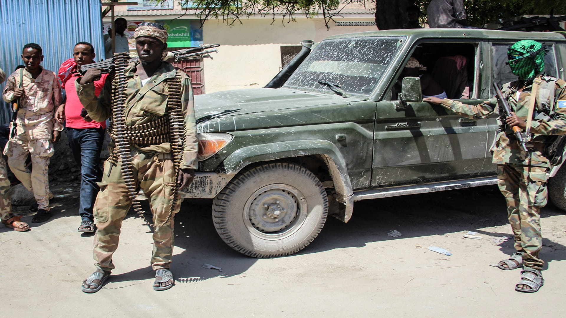 Image for the title: At least 8 civilians killed in Mogadishu hotel attack 