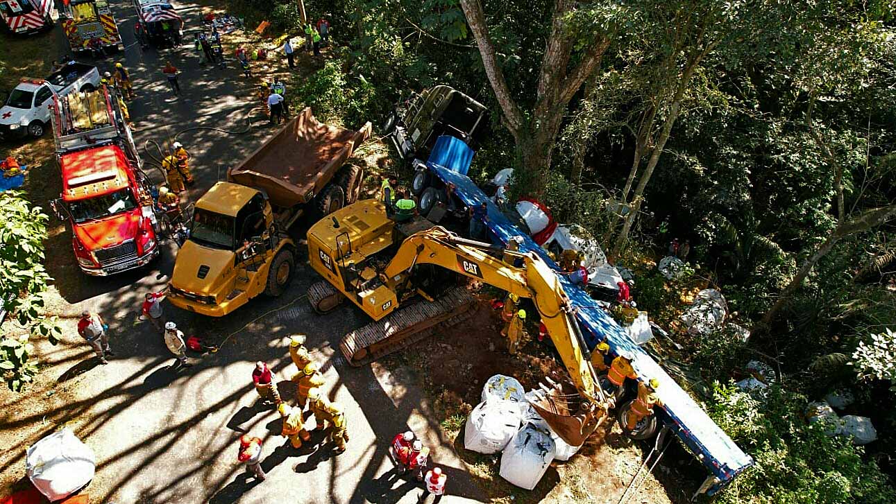 Image for the title: 16 dead in Russia crash between minibus, lorries 