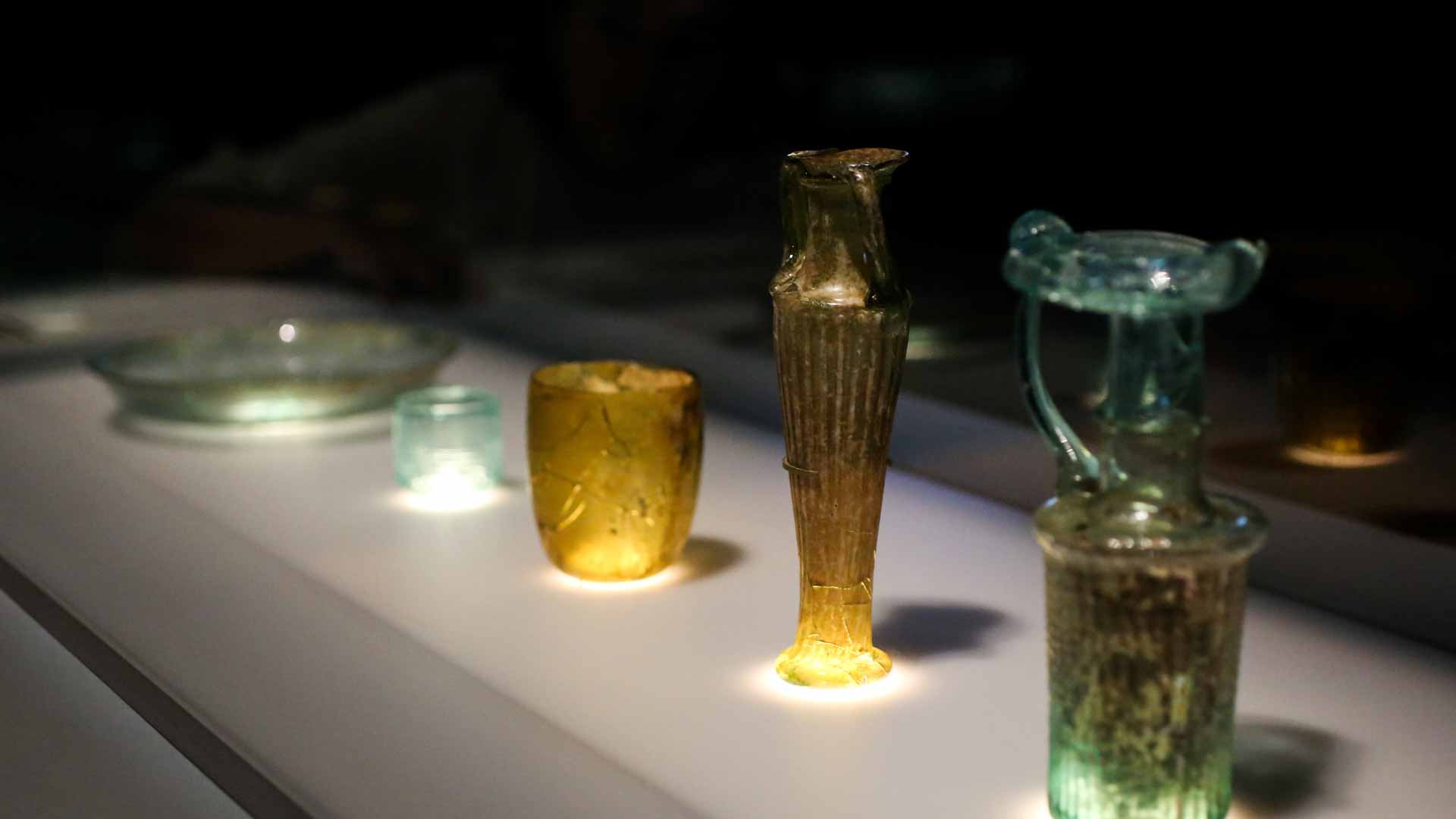 Image for the title: British Museum showcases ancient vessels smashed in Beirut blast 