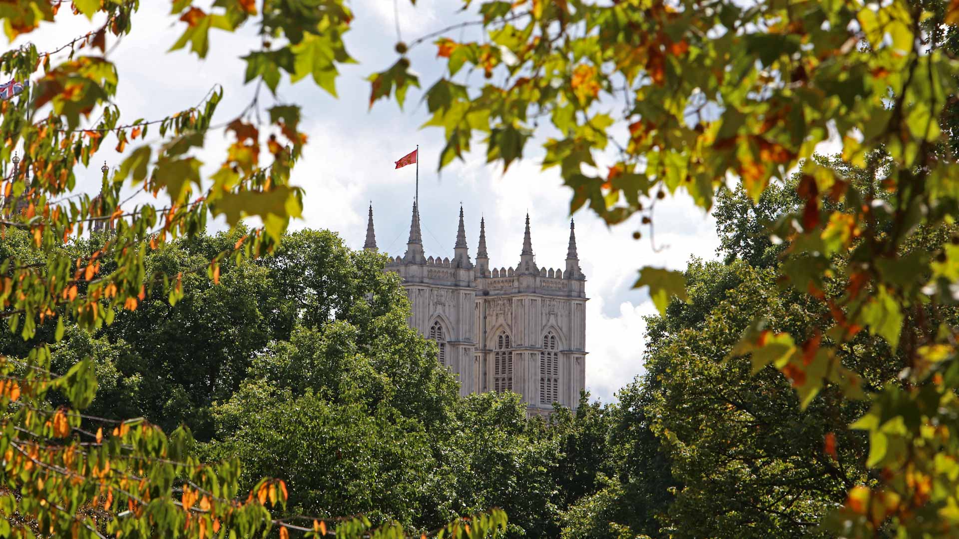 Image for the title: Heatwave triggers 'false autumn' in UK 