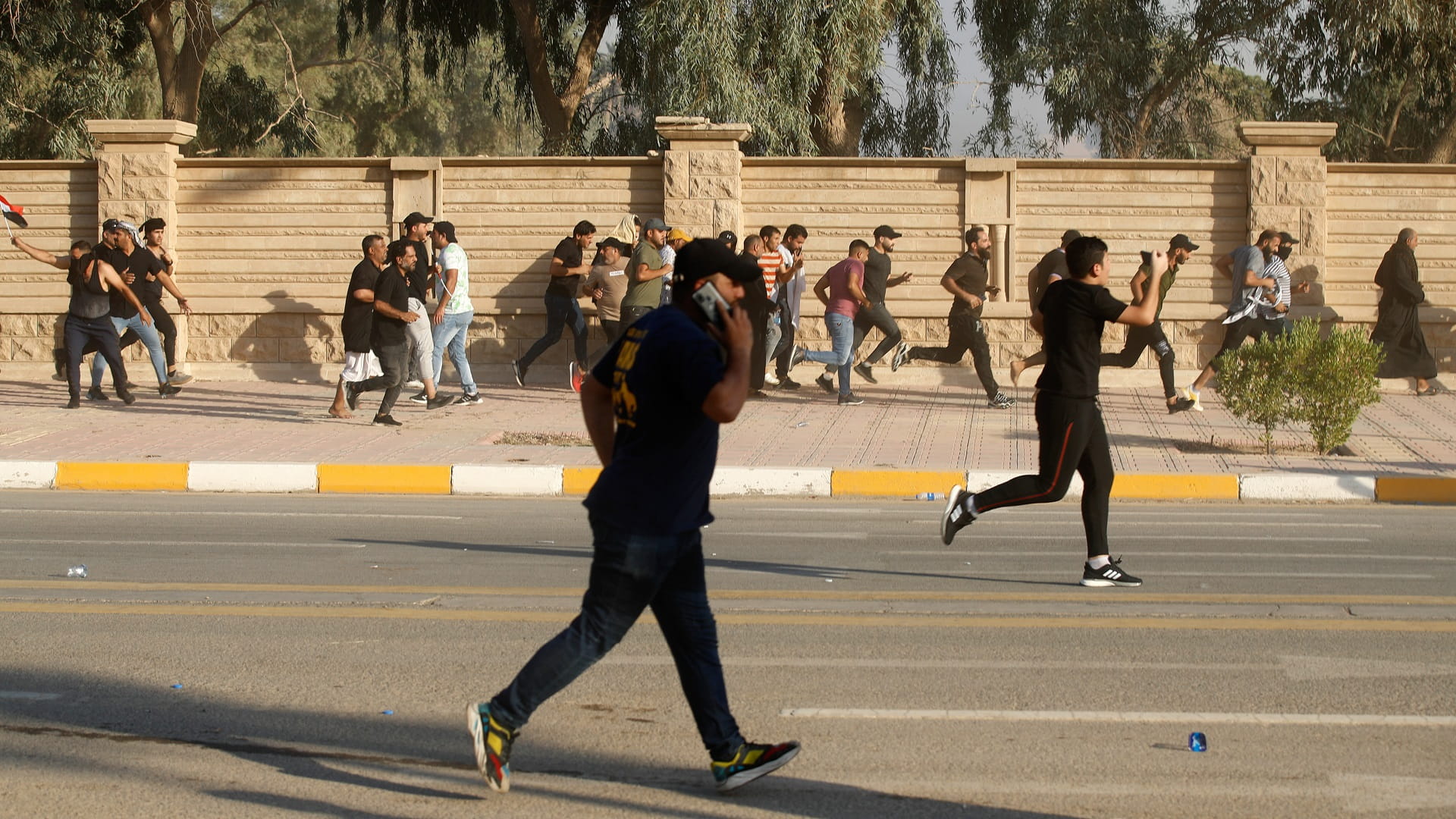 Image for the title: Death toll of Baghdad's Green Zone protest at 12 