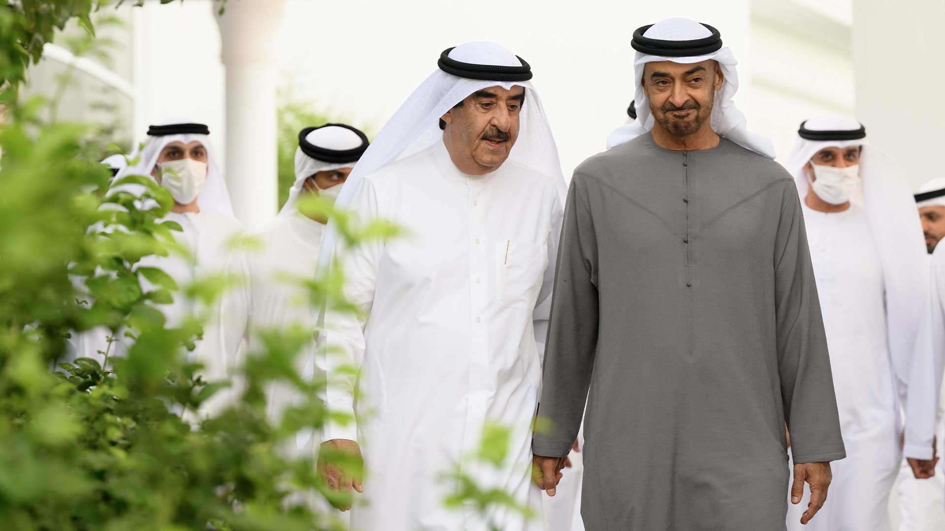 Image for the title: UAE President receives Ruler of Umm Al Quwain, Crown Prince 