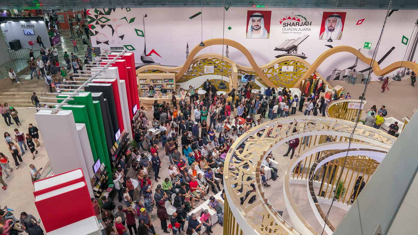 Image for the title: Mexican visitors reveal Sharjah's pavilion at GIBF 