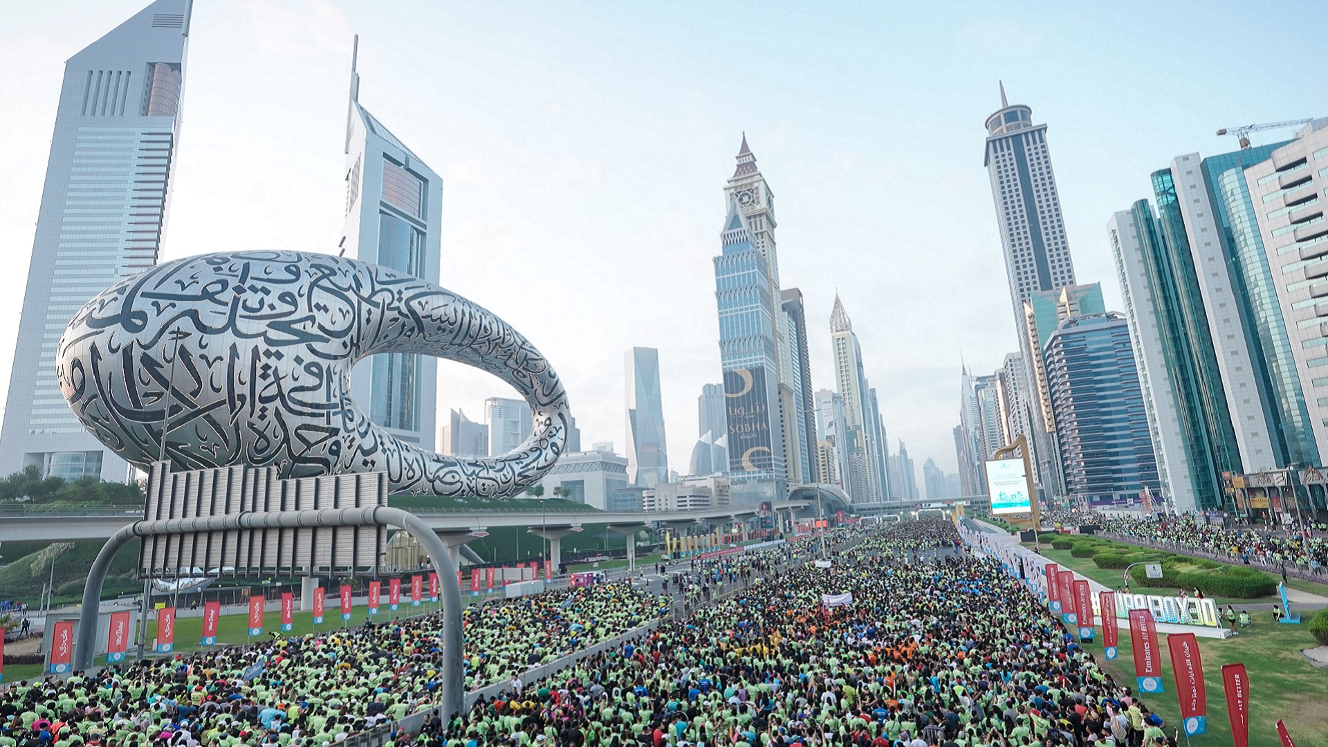 Image for the title: Hamdan bin Mohammed hails 'amazing' 6th Dubai Fitness Challenge 