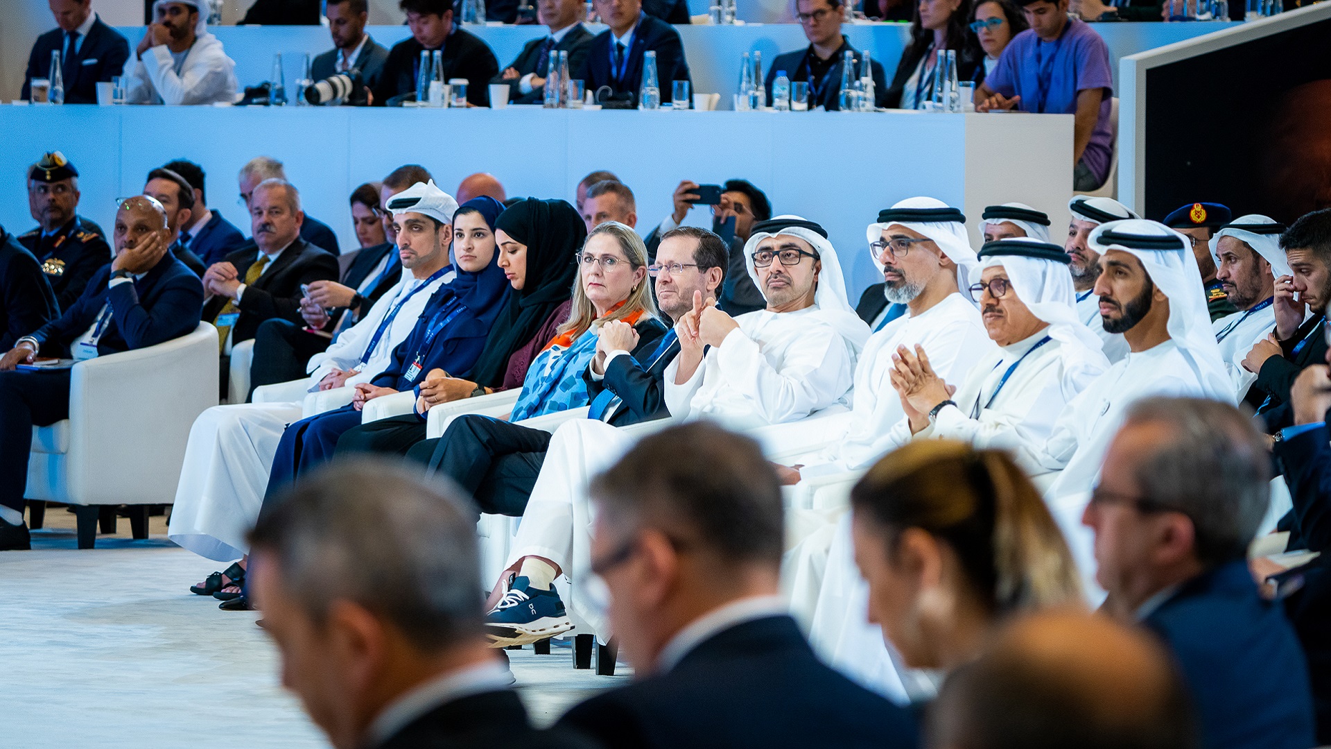 Image for the title: UAE FM, Khaled bin Mohamed attend opening of AD Space Debate 