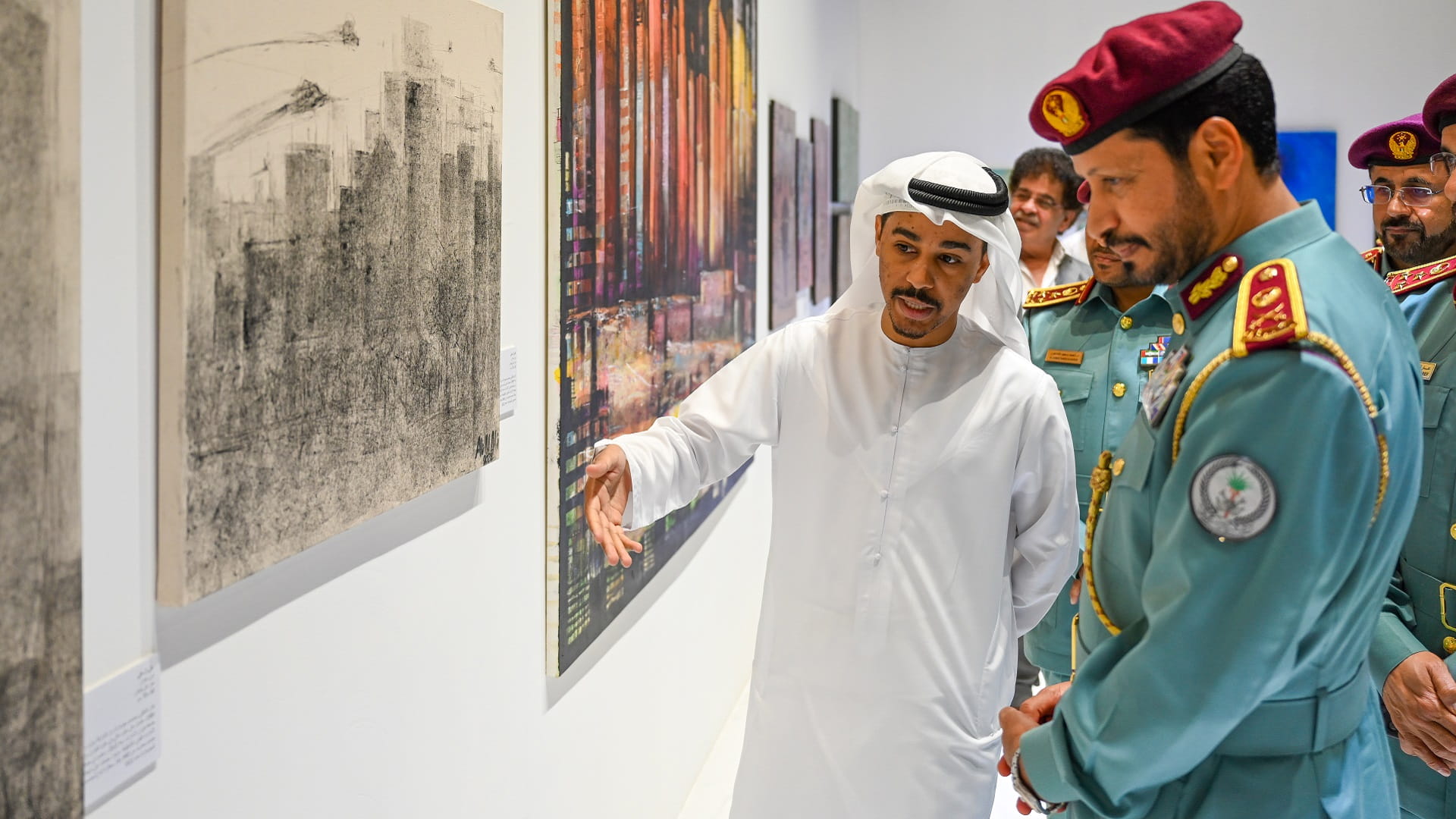 Image for the title: Al Shamsi inaugurates "The Future Through Artists' Eyes" 