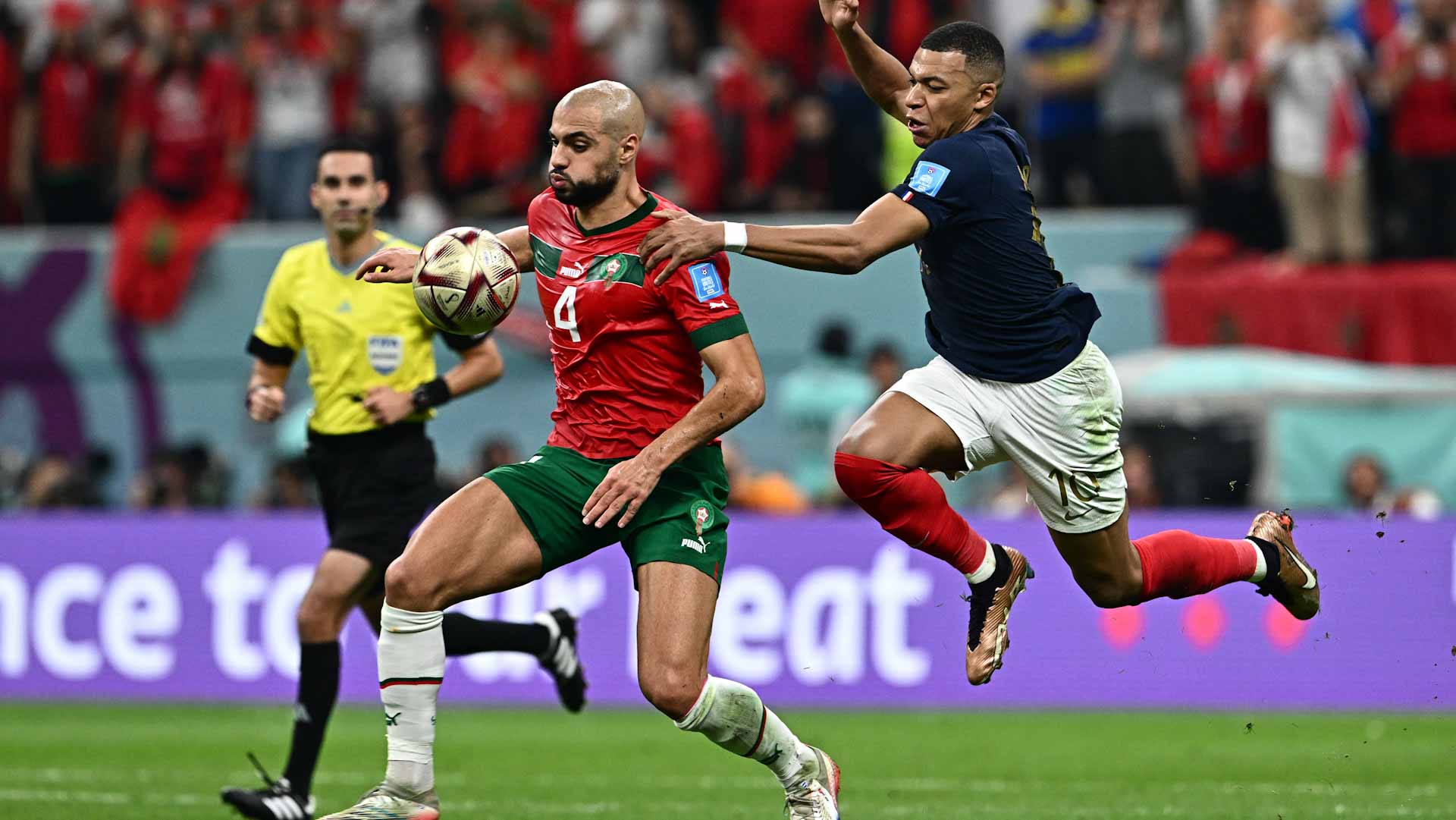 Image for the title: France defeats Morocco to reach World Cup Final 