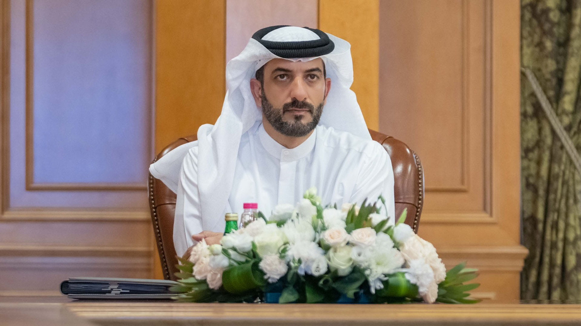 Image for the title: Sultan bin Ahmed witnesses launch Blockchain’s pilot project 