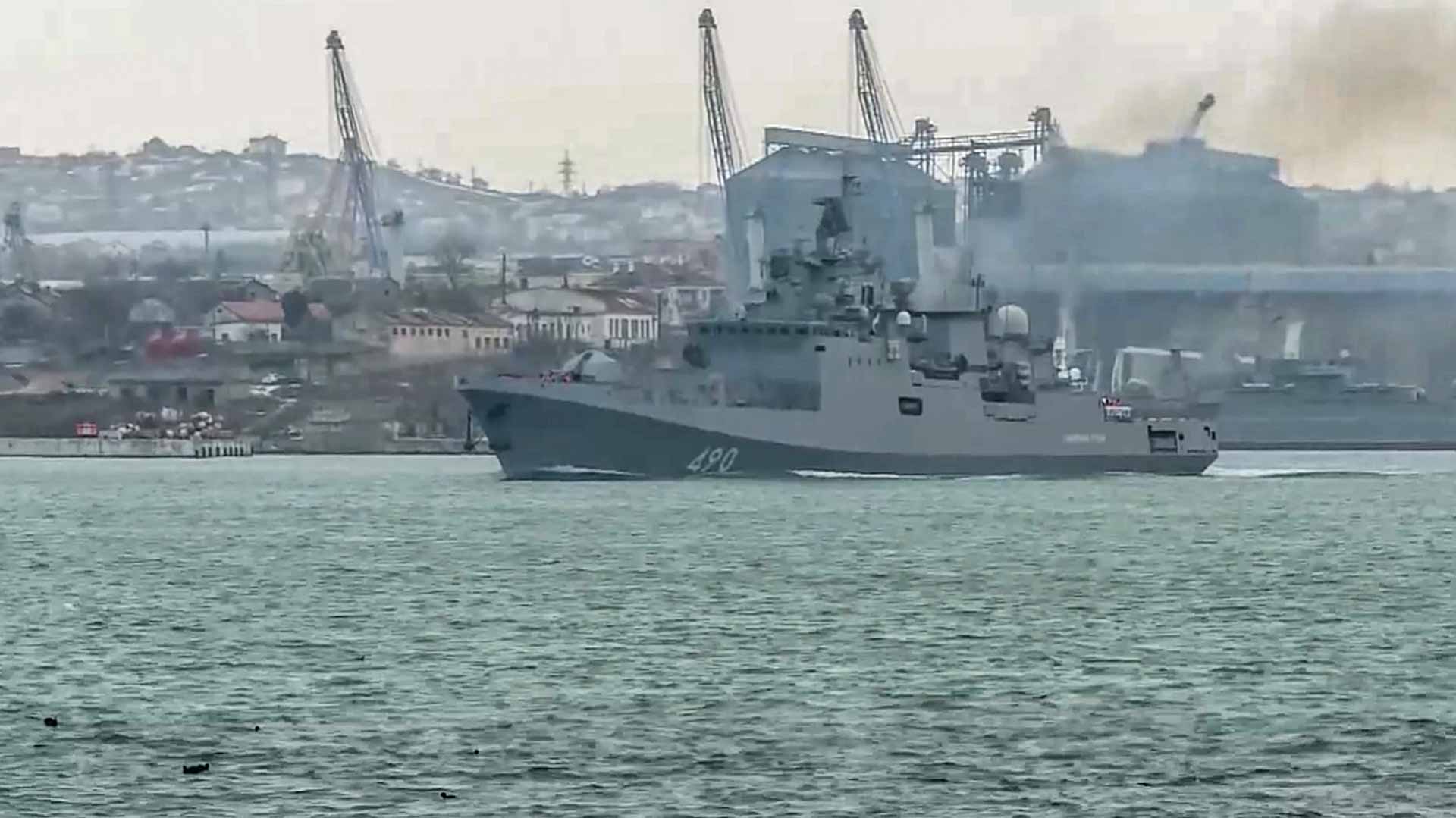 Image for the title: Russian navy launches major Black Sea drills 